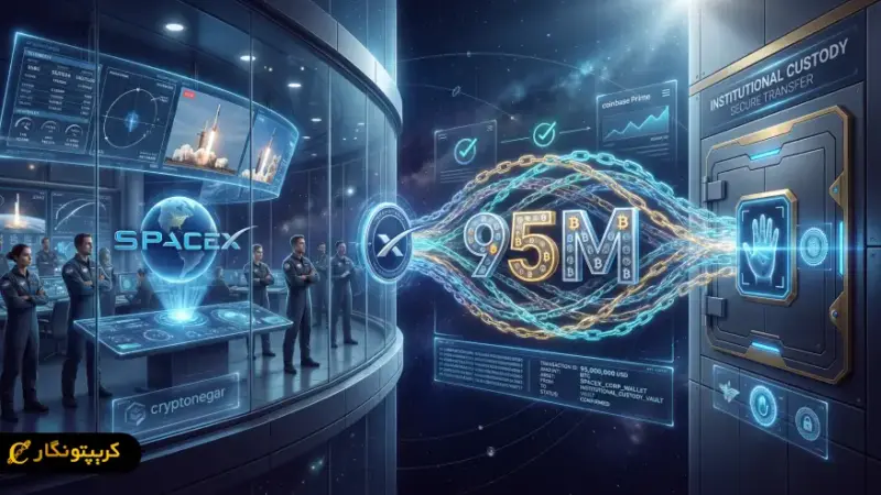 انتقال حیرت‌انگیز ۹۵ میلیون دلاری بیت کوین توسط اسپیس ایکس؛ پشت‌پرده مدیریت دارایی‌های ایلان ماسک چیست؟