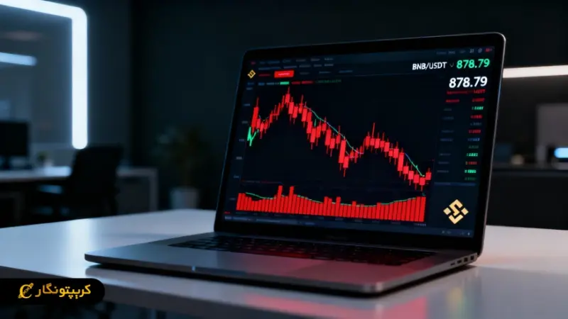 سقوط ناگهانی بایننس کوین؛ قیمت BNB به زیر ۸۸۰ دلار رسید!