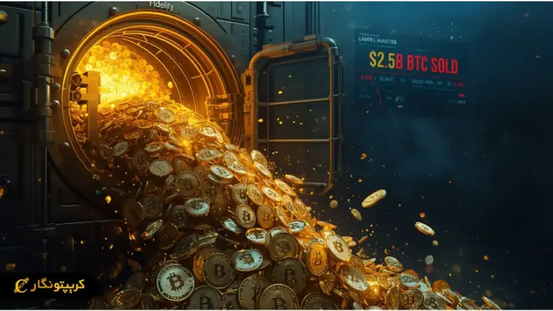 فروش حیرت‌انگیز ۳۱ هزار بیت کوین توسط فیدلیتی؛ شوک ۲.۵ میلیارد دلاری به بازار کریپتو!