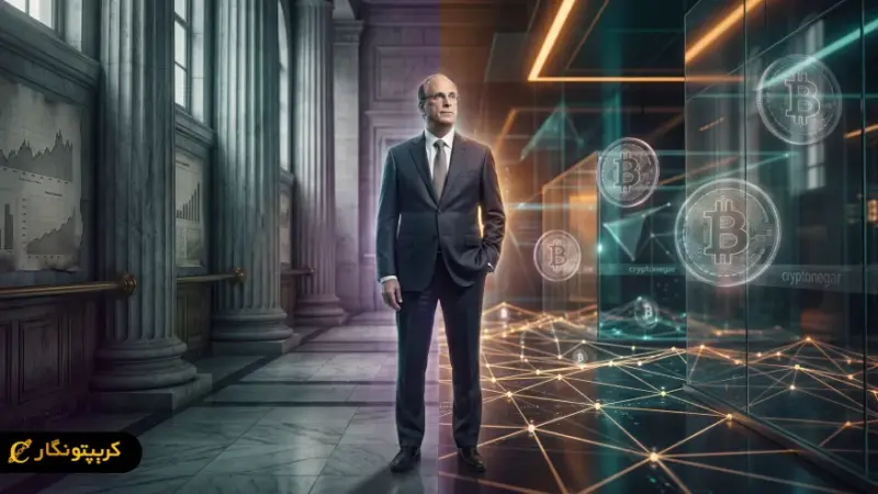 لری فینک از مخالف به مدافع بیت کوین؛ صعود بی‌سابقه ETF بلک راک در بازار رمزارز