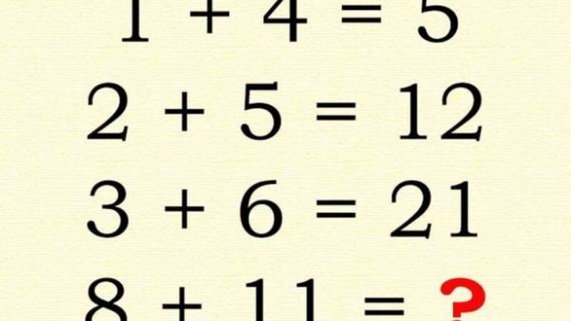 معمای ریاضی تصویری که فقط ۱ نفر از ۱۰۰۰ نفر توانست حلش کند!