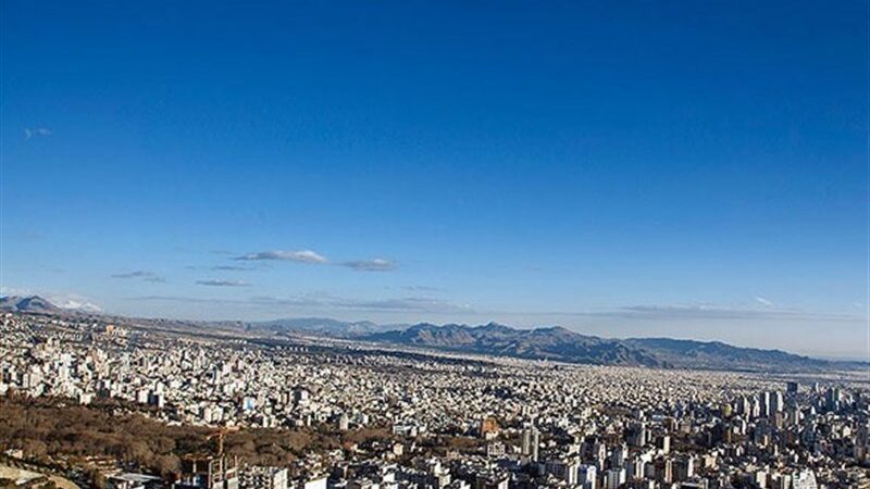 هوای تبریز پس از باران و برف، برای نخستین بار در زمستان پاک شد!