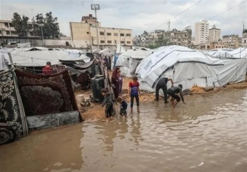 کابوس سرما در غزه؛ نوزادی 8 ماهه قربانی بی‌رحمی طوفان و آوارگی شد