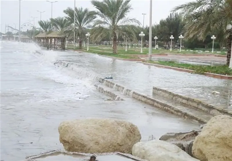 کیش بر مدار بارش‌های کم‌سابقه