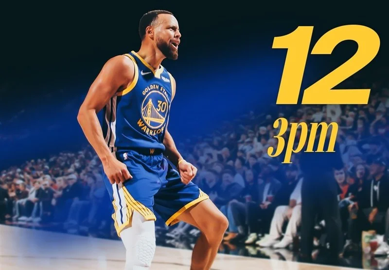 استیفن کری بار دیگر تاریخ‌ساز شد؛ رکورد حیرت‌انگیز 12 شوت سه‌امتیازی در یک بازی!