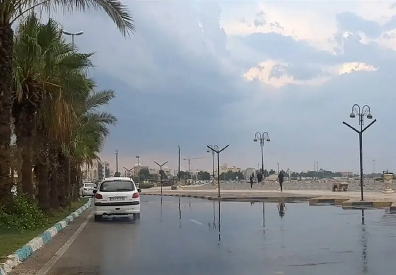 بارش‌های رگباری شدید در بوشهر؛ دما به شکل قابل توجهی کاهش یافت!