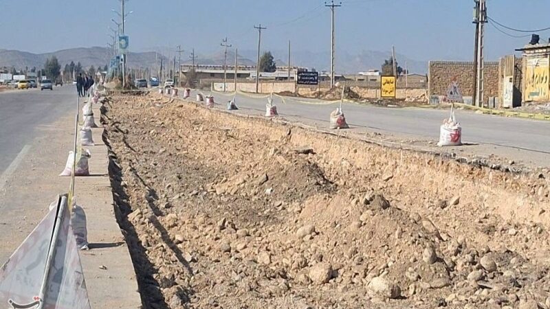 پایان ۳۰ سال انتظار؛ عملیات کلان ساماندهی ورودی‌های دهدشت با ۲۰ میلیارد تومان آغاز شد