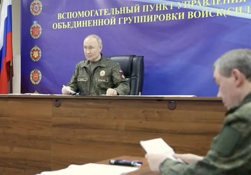 پوتین در نشست ویژه از تصرف دو شهر کلیدی اوکراین خبر داد!