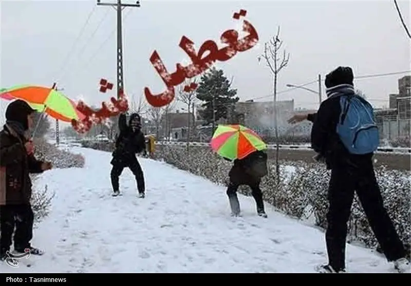 تعطیلی آموزش حضوری در مدارس ابتدایی زنجان به‌دلیل بارش برف