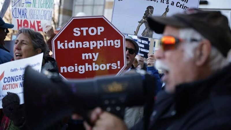 معترضان آمریکایی خواستار خروج ماموران مهاجرت از مریلند شدند