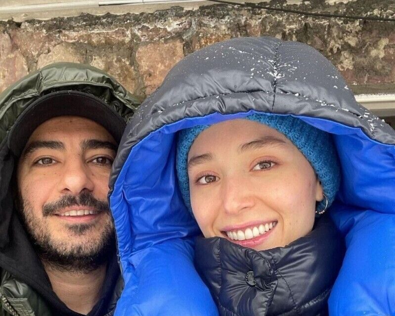 قاب عاشقانه و زیبای نوید محمدزاده و همسر افغانستانی‌اش فرشته حسینی در مسترکلاس باشکوه پارسا پیروز فر+عکس