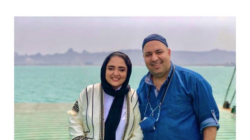 ایده بامزه و خنده دار همسر واقعی نرگس محمدی بازیگر نقش ستایش برای بله گرفتن/ مهران مدیری غش کرد+ویدیو