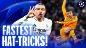 شگفتی‌سازان لیگ قهرمانان؛ سریع‌ترین هت‌تریک‌های تاریخ فوتبال اروپا را بشناسید!