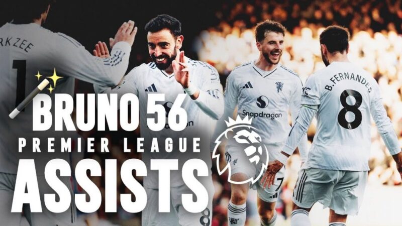 برونو فرناندز؛ مرد پاس‌های طلایی منچستریونایتد در لیگ برتر انگلیس!