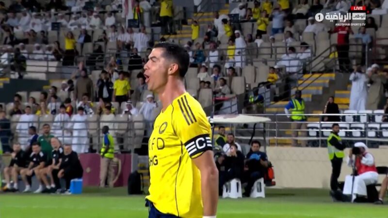 گل اول النصر به الوحده (کریستیانو رونالدو)