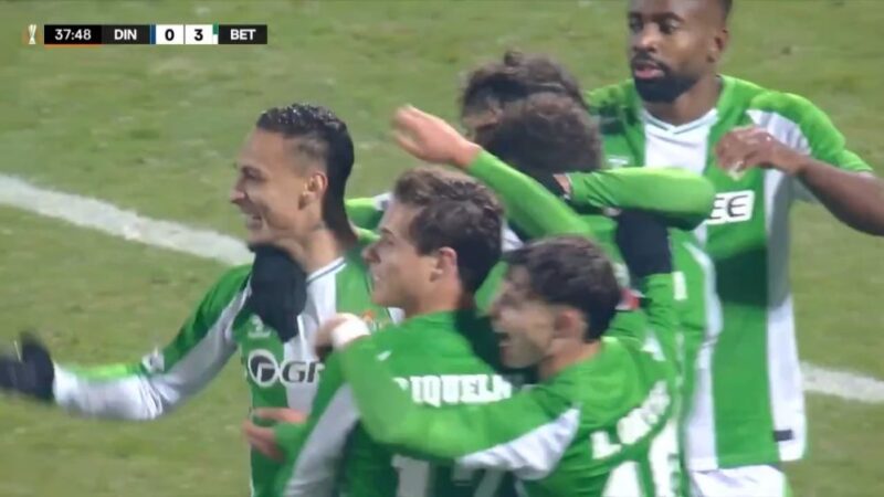 آنتونی چگونه گل سوم رئال بتیس را مقابل دینامو زاگرب به ثمر رساند؟