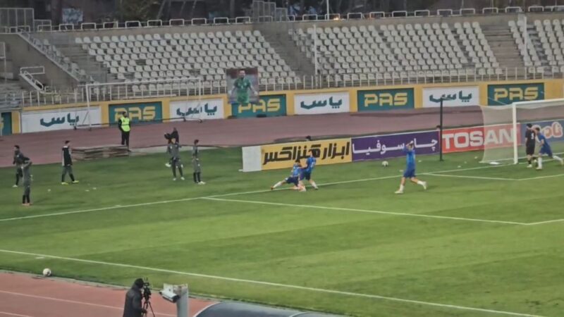 لحظه نفس‌گیر گل دقیقه 90 پوریا رضازاده برای نساجی علیه هوادار!