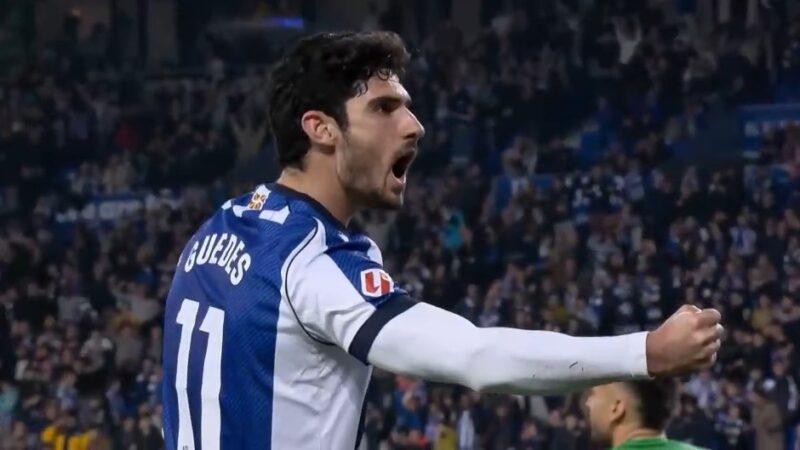 گونسالو گوئدس چگونه اولین گل رئال سوسیداد را به خیرونا زد؟