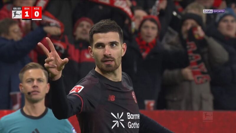 گل عقربی تماشایی مارتین تریه، بایرلورکوزن را به اوج برد!