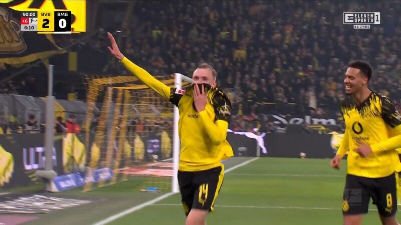 ماکسیمیلیان بایر درخشان؛ دومین گل دورتموند مقابل مونشن گلادباخ ثبت شد!