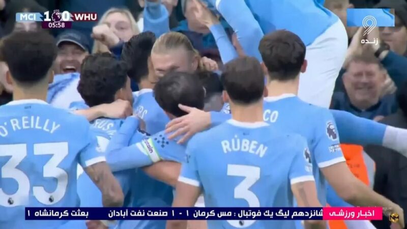 هالند درخشان؛ اولین گل منچسترسیتی مقابل وستهام را زد!