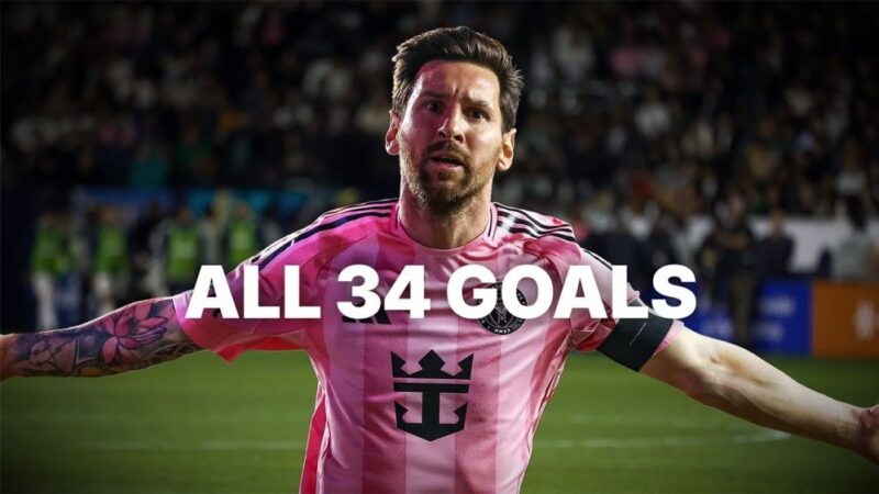 شگفتی سال 2025: همه 34 گل لیونل مسی در لباس اینتر میامی را ببینید!