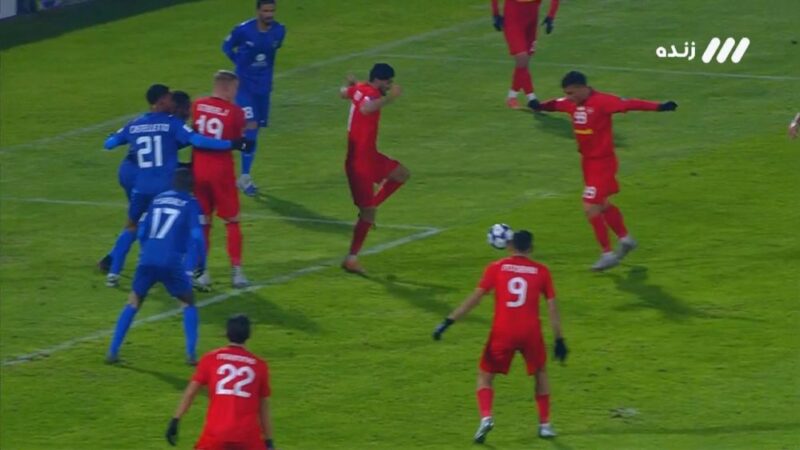 شوت تماشایی حسین‌زاده چگونه تیر دروازه الدحیل را لرزاند؟