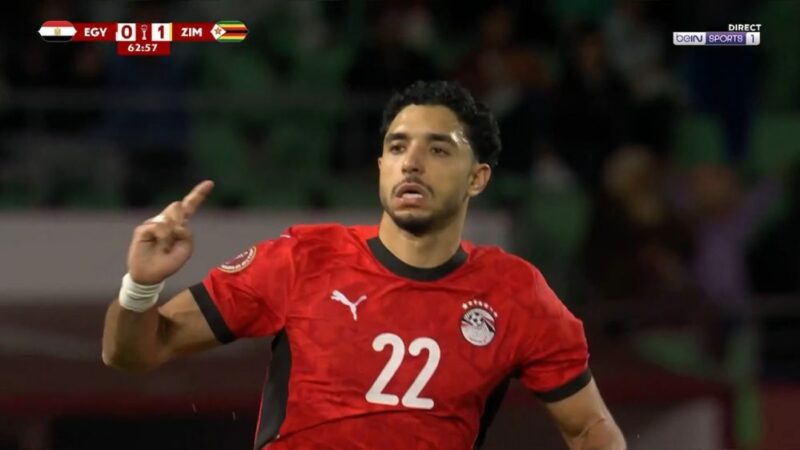 گل تماشایی عمر مرموش؛ مصر در آستانه پیروزی مقابل زیمبابوه!