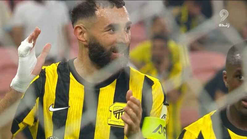 کریم بنزما چگونه گل اول الاتحاد مقابل نسف قارشی را به ثمر رساند؟