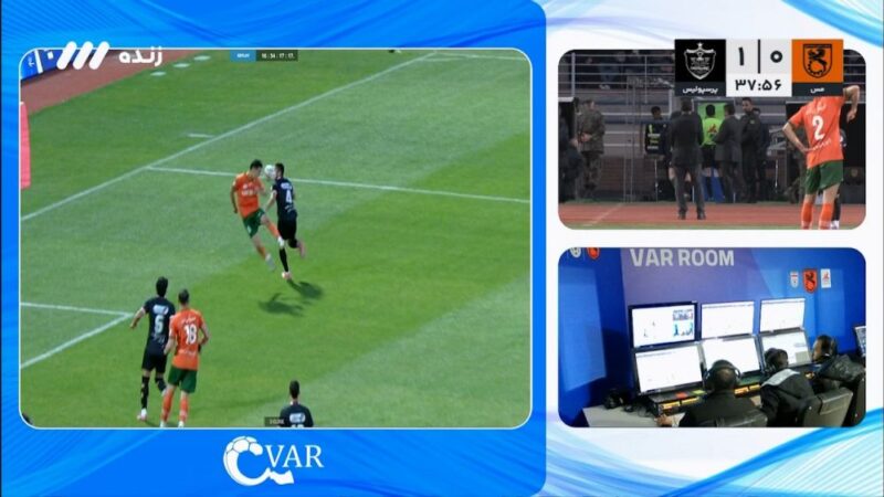 تصمیم جنجالی بنیادی فر پس از بازبینی VAR؛ پنالتی مس رفسنجان منتفی شد!