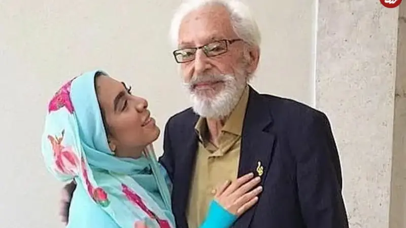 عکس| سفر زمان؛ «جمشید مشایخی» در 37 سالگی در کنار «سوسن خواننده»؛ سال 50