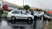 بارش پاییزی مشهد چگونه ۷۷۴ خودرو را درگیر تصادف کرد؟