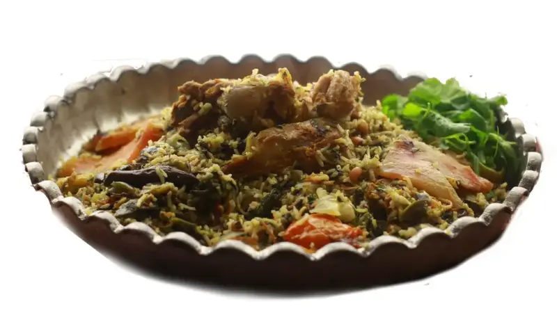 طرز تهیه سبزی پلو سمنانی