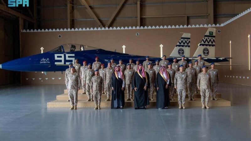 افتتاح پایگاه جدید نیروی هوایی عربستان سعودی (+عکس)