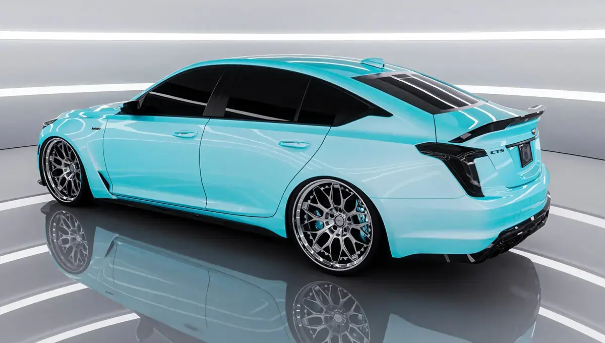 کادیلاک CT5-V بلک‌وینگ با رنگ یخ قطبی متالیک؛ ترکیب بی‌نظیر لوکس و سرعت!