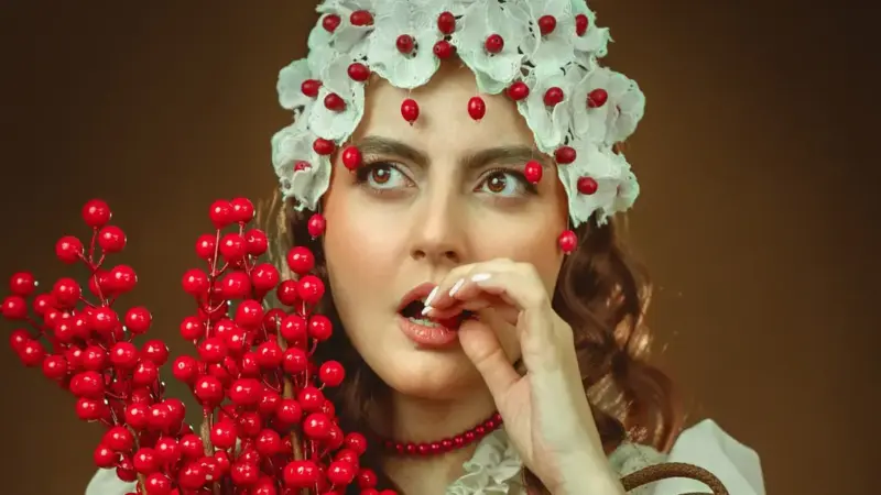 افسانه کمالی با تاج گل سفید و استایلی رمانتیک در جدیدترین فوتوشوت؛ راز جذابیت او چیست؟