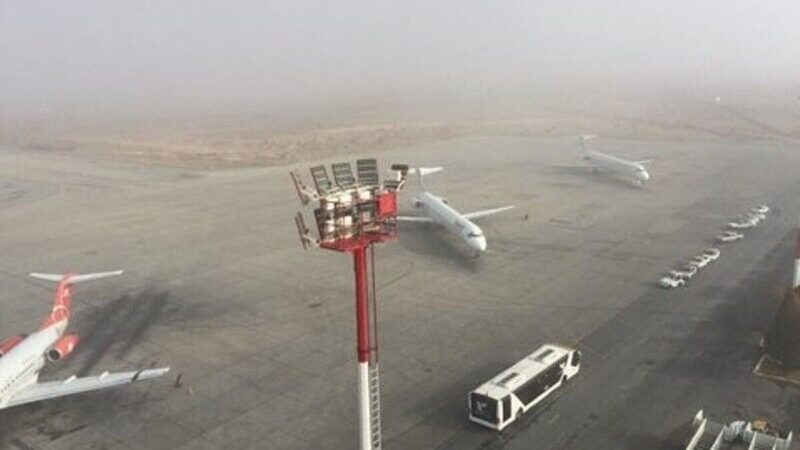 مه غلیظ در اهواز باعث تأخیر یا لغو ۷ پرواز حیاتی شد!