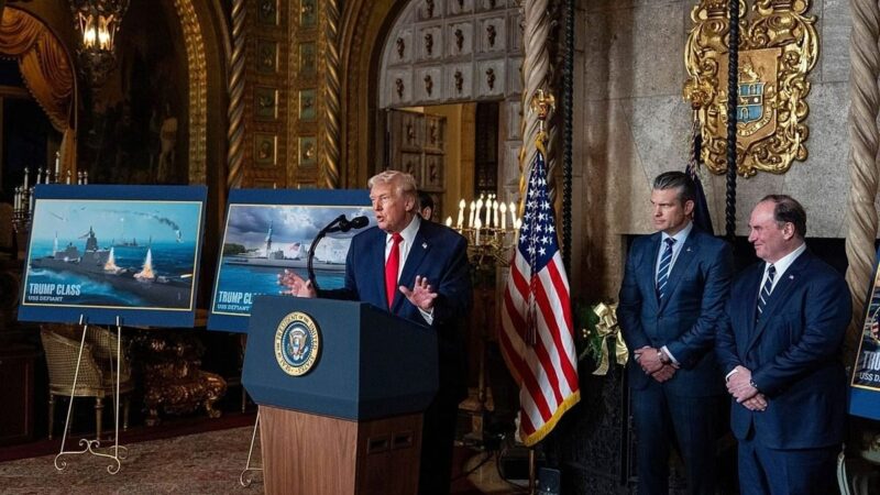ترامپ از نبردناو «کلاس ترامپ» رونمایی کرد؛ آیا ناوگان طلایی آمریکا بازمی‌گردد؟