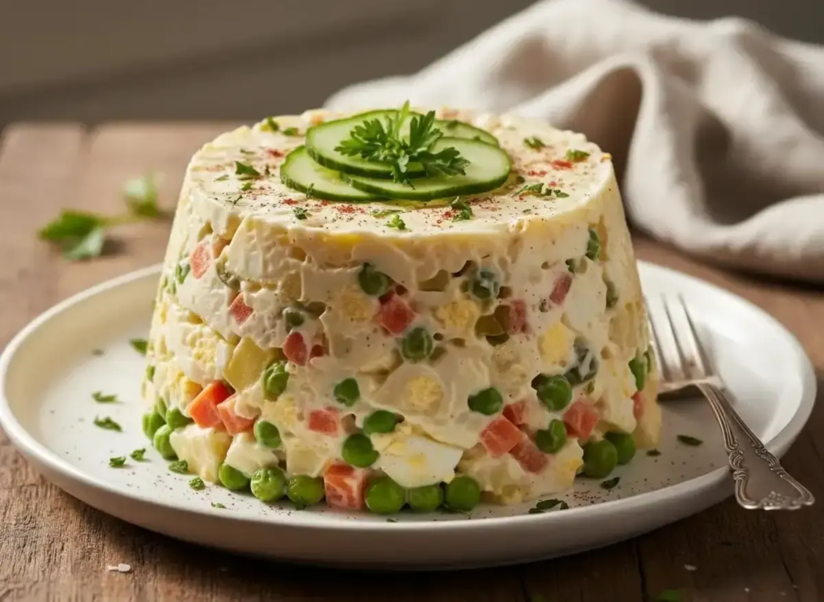 سالاد سیب‌زمینی قالبی؛ راز شیک‌ترین و خاص‌ترین پذیرایی میز شام شما!