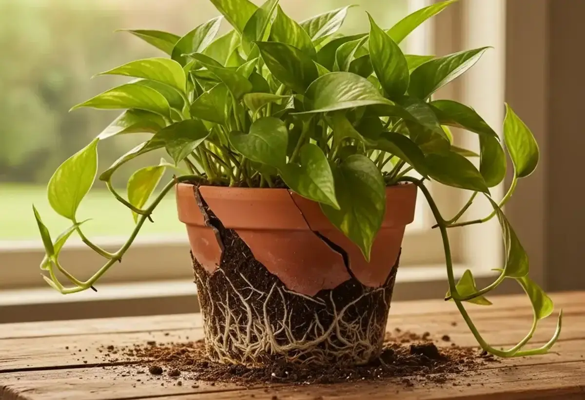 ۶ نشانه هشداردهنده که نشان می‌دهد گلدان گیاه شما کوچک شده است!