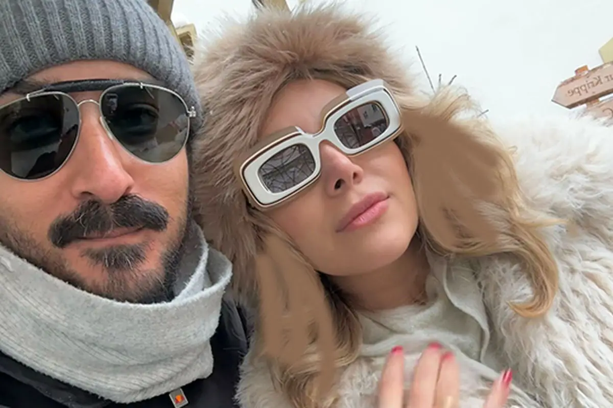 تفریح خاص رضا قوچان‌نژاد و سروین بیات در برف‌های اتریش / چقدر لاکچری