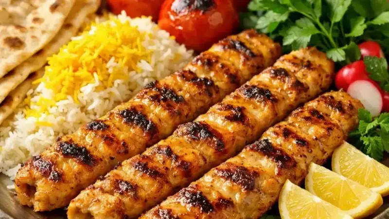 آموزش کباب کوبیده مرغ نرم و آبدار به روش رستورانی