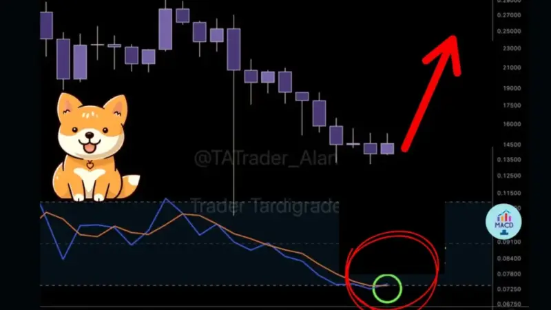 الگوی طلایی در دوج‌کوین؛ آیا قیمت در آستانه جهش بزرگ است؟