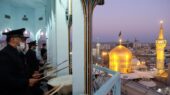نقاره زنی شب میلاد امام جواد علیه السلام در حرم مطهر رضوی
