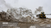 شهرکرد زیر بارش سنگین برف و باران؛ معابر شهری به سرعت بازگشایی شد!