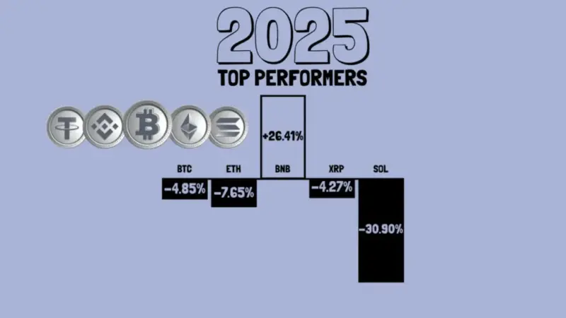 بایننس کوین ۲۰۲۵ را با بهترین عملکرد در میان ۵ ارز برتر تکان داد!