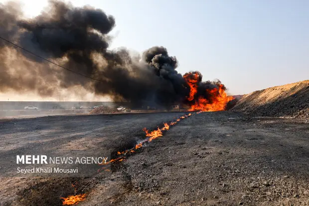 امحای حیرت‌انگیز بیش از ۳ تن موادمخدر در غرب تهران توسط پلیس
