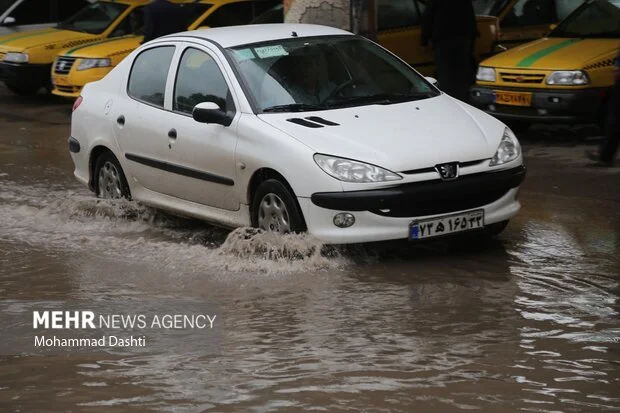 آبگرفتگی معابر شهر ایلام