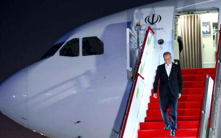 پزشکیان وارد آستانه پایتخت قزاقستان شد