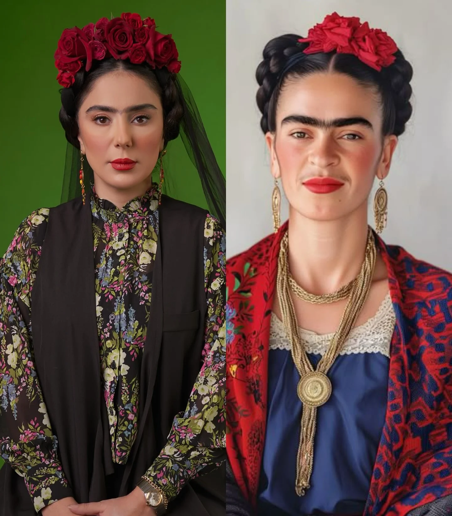 گریم حیرت‌انگیز مرجانِ «نون خ» به سبک فریدا، همه را شگفت‌زده کرد!